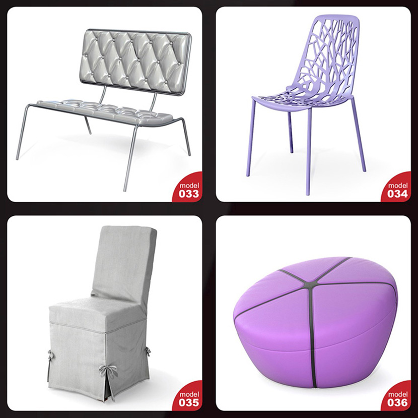 52套椅子家具3dmax模型创意单人沙发办公椅设计素材单体3d模型库