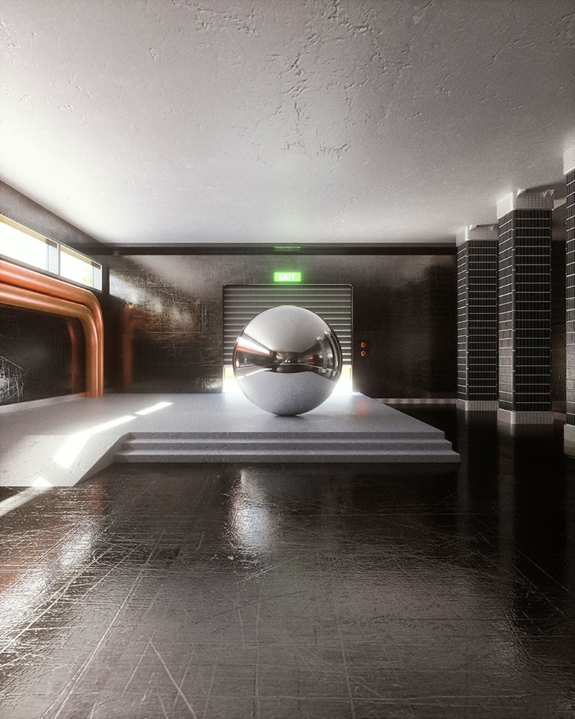 C4D OC工程科技科幻场景空间动画房间创意3D模型设计素材合集