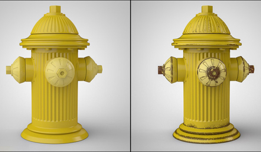 消防栓C4D模型室内装修消防装置设备创意场景3D模型素材