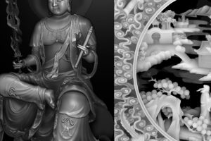 C4D jpg玉石建筑浮雕雕塑人像图案花纹灰度高清alpha贴图素材