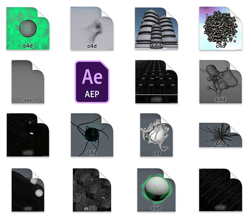 100款C4D精品创意动画工程文件未来科技场景炫酷 3D设计素材