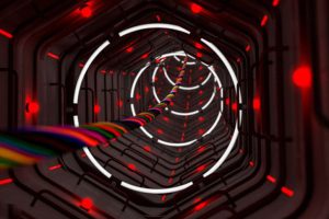 科幻隧道C4D模型游戏电影科技道具创意场景3D模型素材
