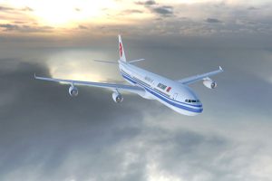 中国国际航空公司客机C4D模型 客机飞机