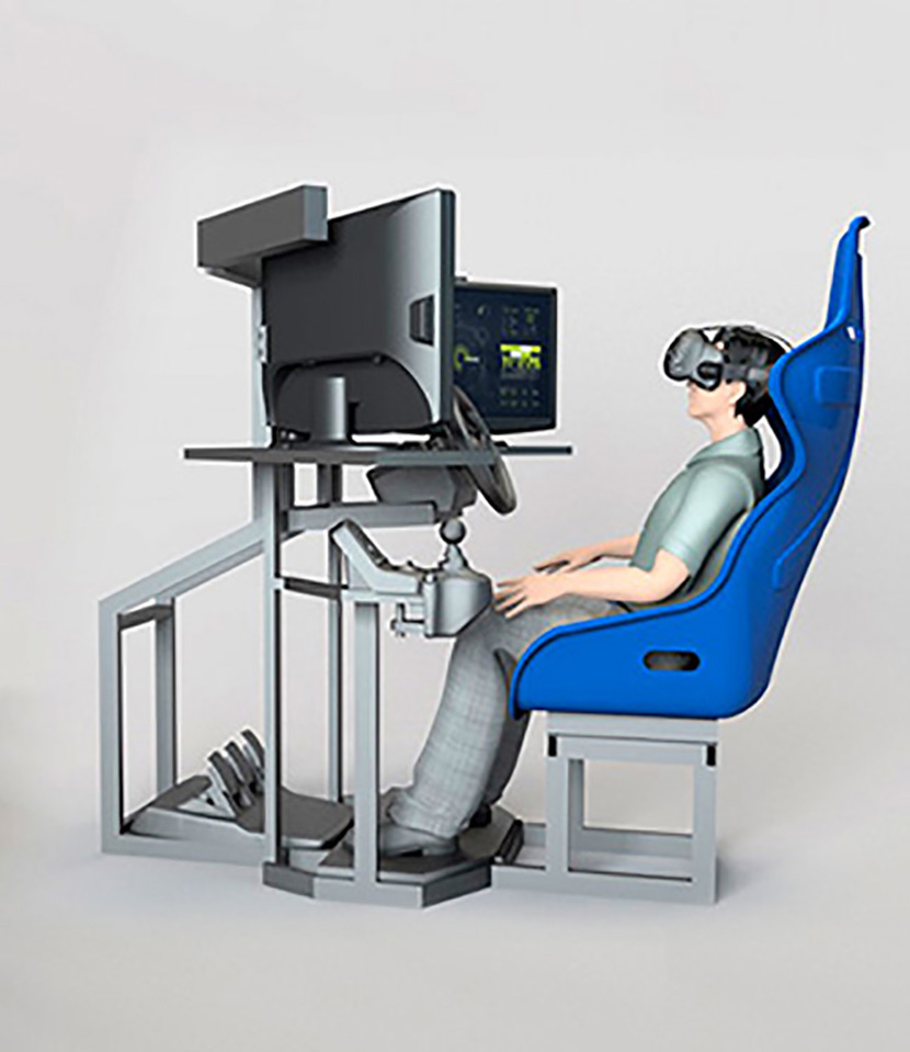 模拟驾驶操作 VR虚拟体验设备意场景3D模型素材