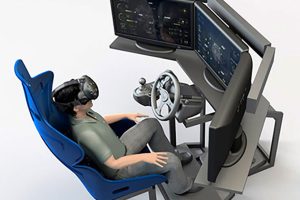 模拟驾驶操作 VR虚拟体验设备意场景3D模型素材