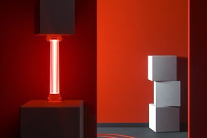 室内角落的灯光创意C4D OC工程创意场景3D模型素材
