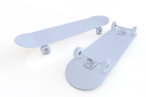 滑板3D模型 skateboard model