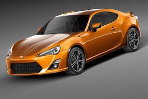 丰田GT86汽车C4D模型