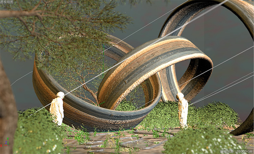 C4D外星球科幻造型场景工程创意场景3D模型素材