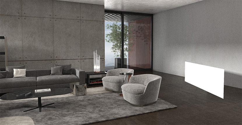 C4D室内简约欧式客厅模型室内家装设计创意场景3D模型素材