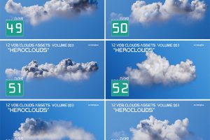 72款VDB格式体积云VDB Clouds合集C4D模型场景OC渲染3d素材