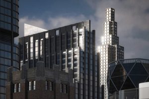 城市街道楼房3D模型 Kitbash3d C4D模型创意场景3D模型素材