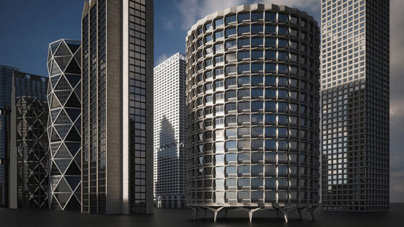 城市街道楼房3D模型 Kitbash3d C4D模型创意场景3D模型素材