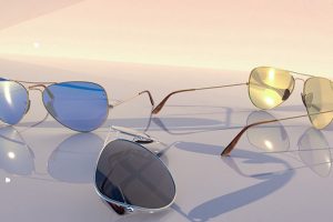 C4D Arnold太阳镜模型创意场景3D模型素材