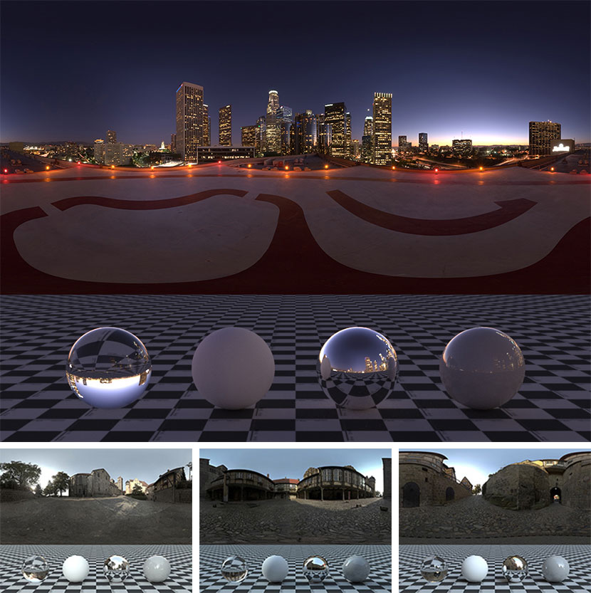 环境贴图C4D户外城市街道夜晚hdr天空灯光3D软件渲染素材