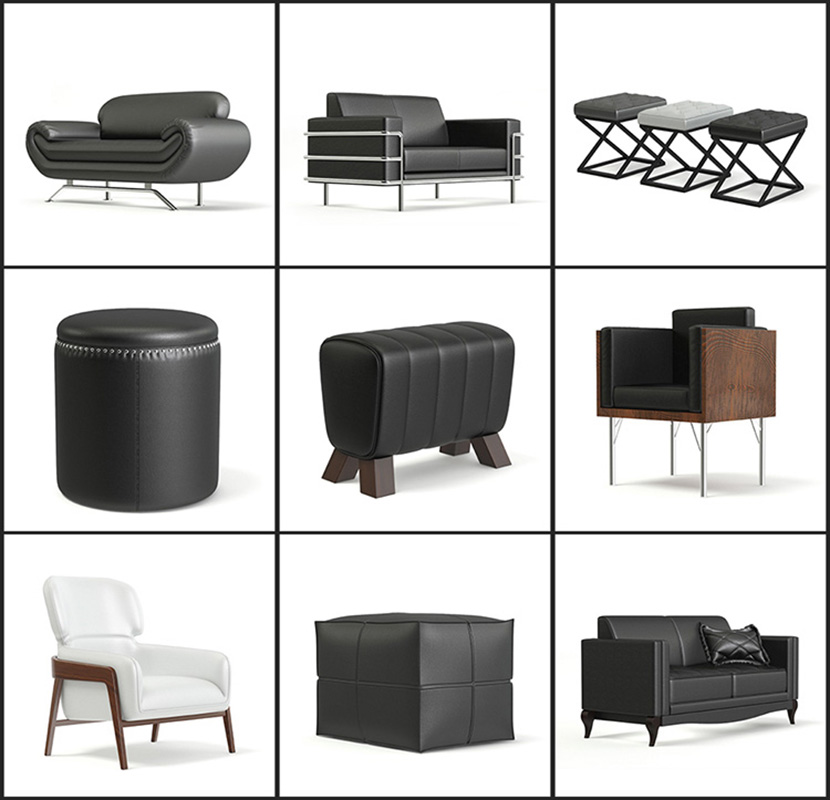 32套时尚家具模型椅子沙发桌子C4D模型合集室内设计3D素材