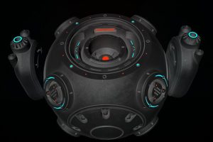 C4D外星球科幻飞行器高精模型外太空电影创意场景3D模型素材