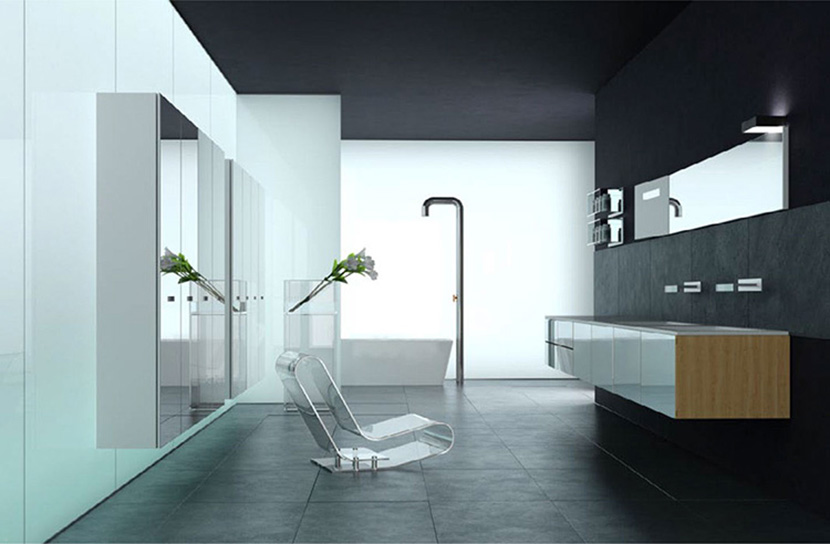11款洗手间卫生间洗漱浴室公共男厕C4D模型创意场景3D素材