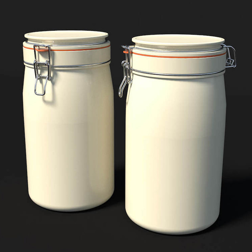 厨房陶瓷罐密封罐乐扣乐扣C4D OC模型创意场景3D模型素材