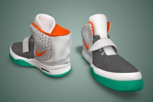 2款高精度休闲鞋篮球鞋C4D模型创意场景3D模型素材