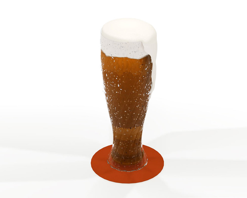 啤酒C4D模型 beer bottle