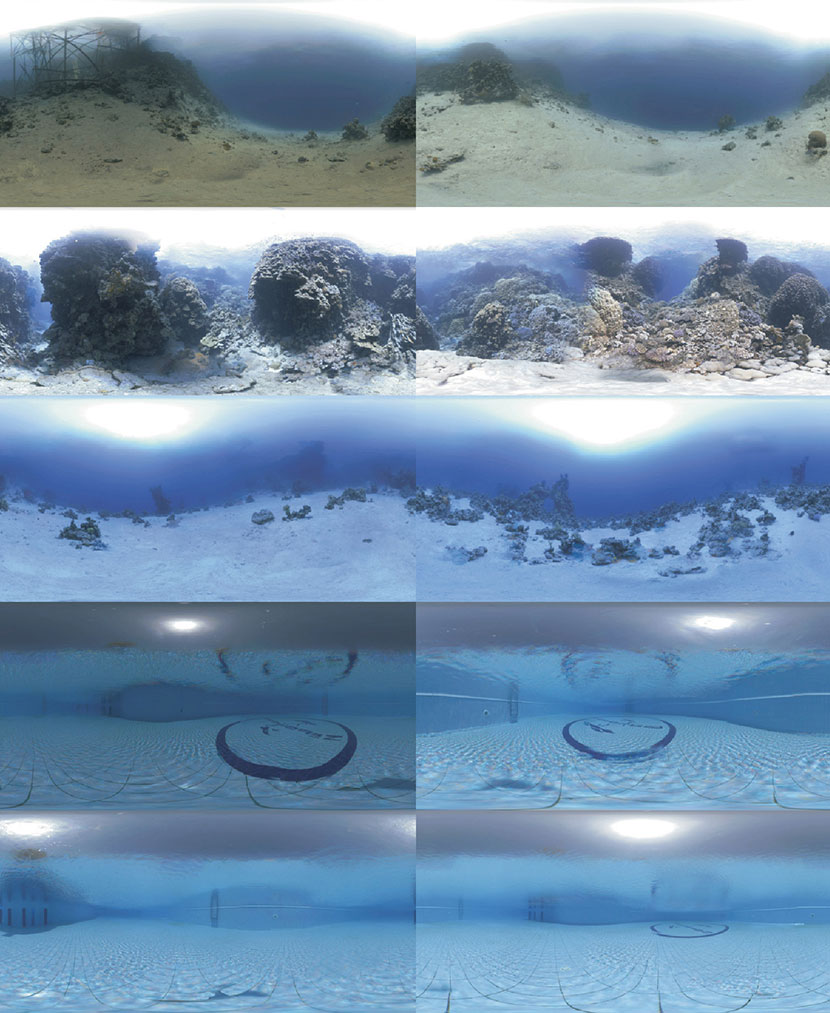 高清HDRI环境贴图C4D海底水下场景天空灯光贴图3D渲染素材