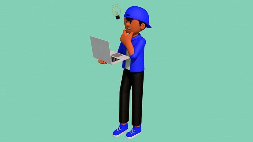 10组C4D办公卡通人物购物VR游戏设计FBX灵感3d人物互动IP角色