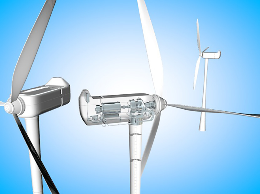 风力发电机C4D模型 Wind Turbines