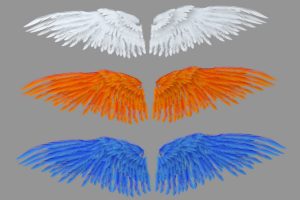 天使之翼翅膀C4D模型 wings