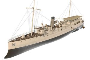 拿骚女王号轮船C4D模型创意场景3D模型素材豪华邮轮