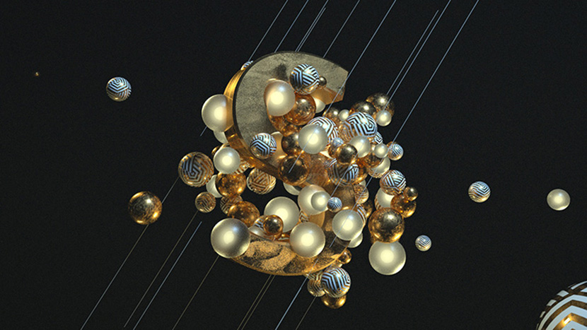 C4D概念小球OC渲染动画工程创意场景3D模型素材