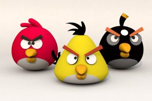 愤怒的小鸟卡通角色C4D模型创意场景3D模型素材