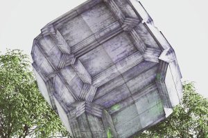 C4D科幻立方体创意工程创意场景3D模型素材
