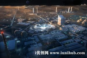 三套科幻风格建筑模型YC124