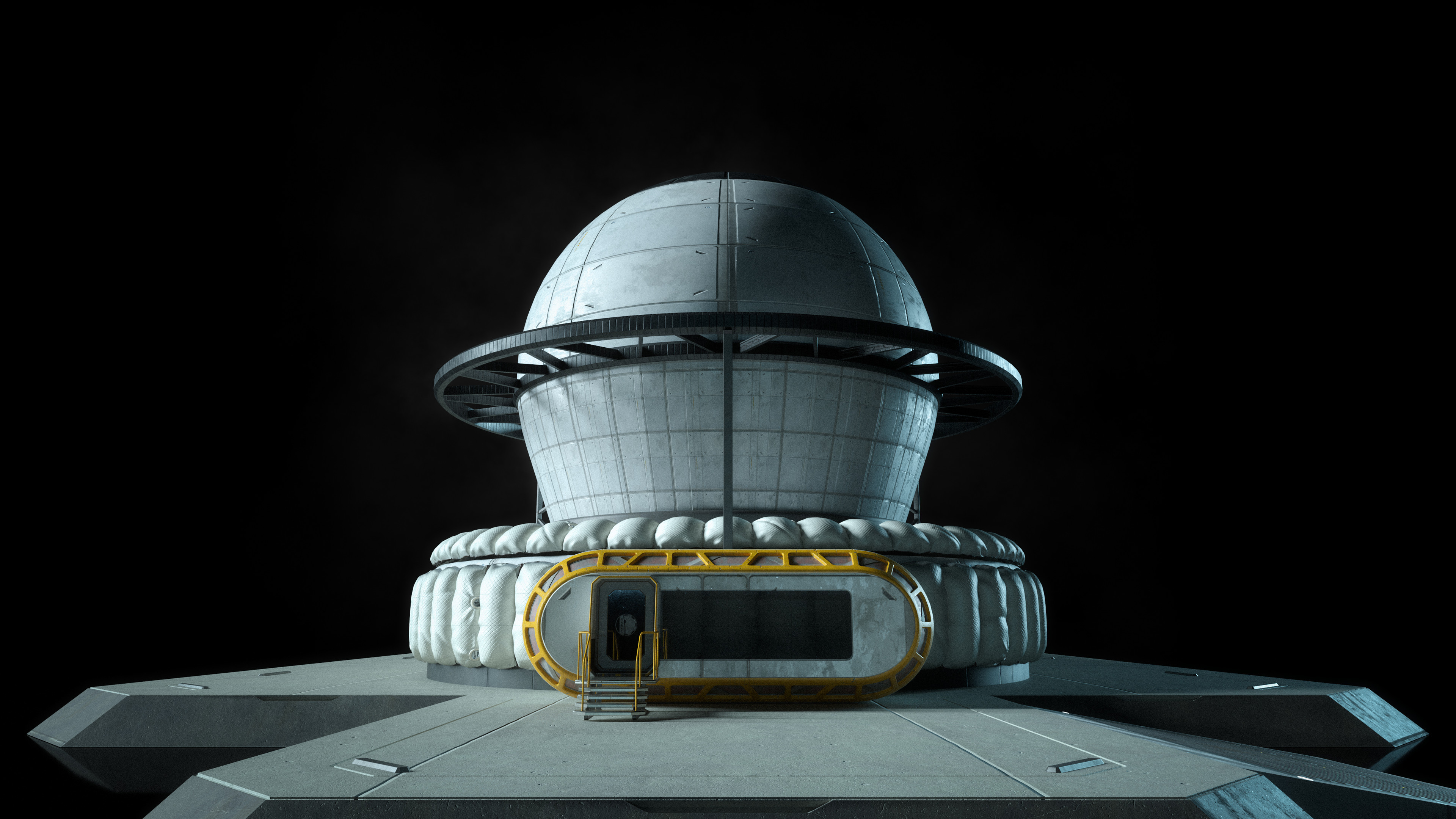 3D模型-Kitbash3D月球基地模型太空基地设备指挥总部模型合集YC145