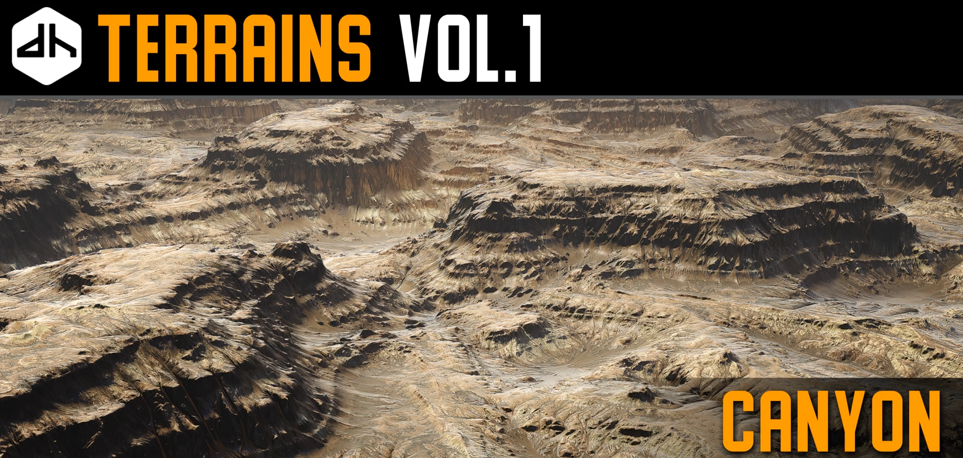 25组自然峡谷模型山脉模型地形模型3D模型贴图YC165