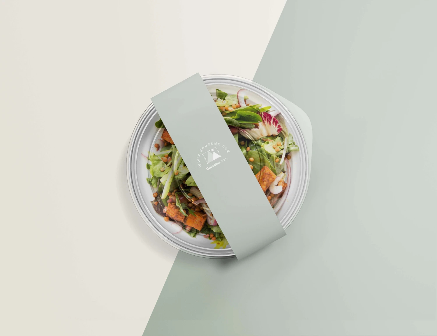 18款轻食沙拉品牌VI样机网红轻食沙拉食品品牌VI提案样机素材包YC245