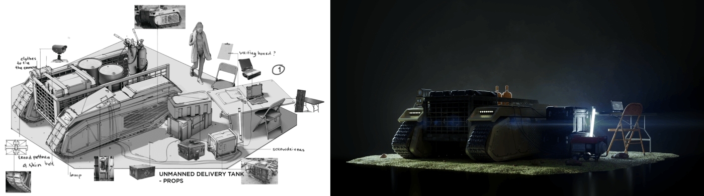 战争基地模型 战场模型 战地场景模型 军事基地-Kitbash3d-warfareYC248