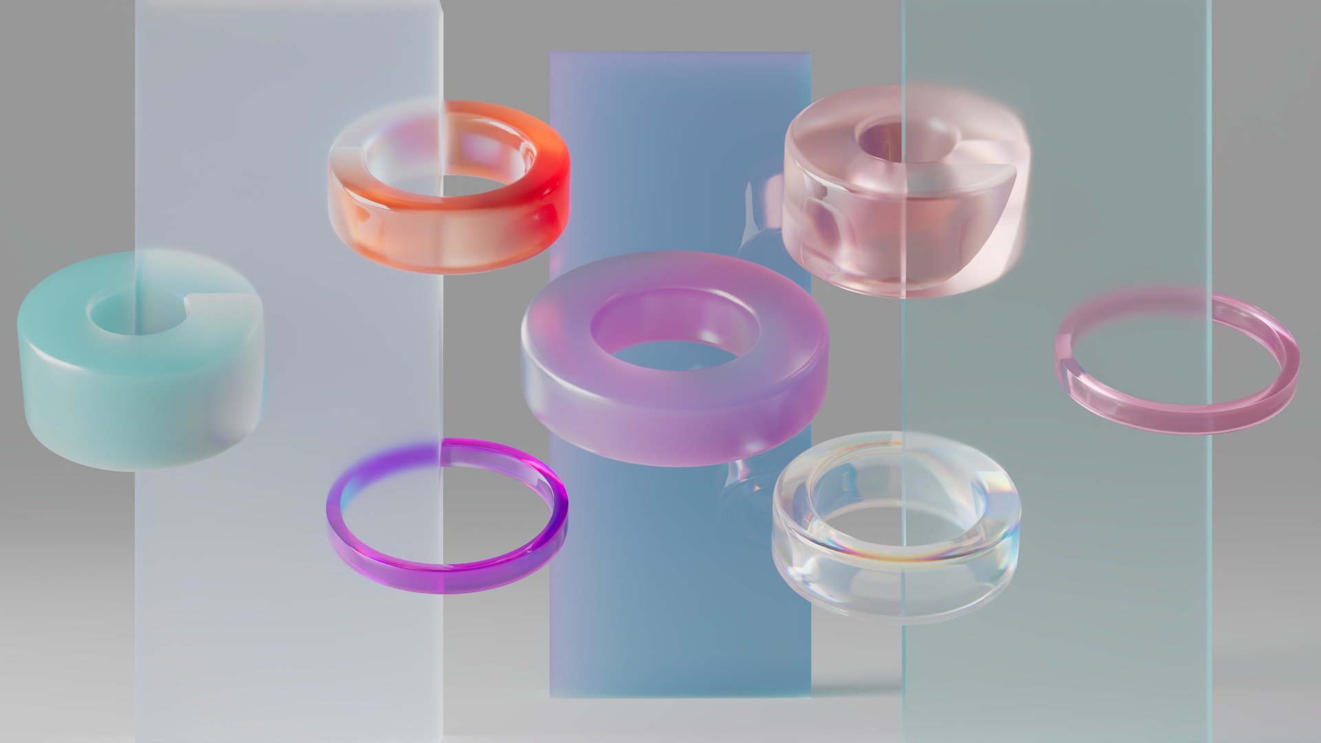 22个Redshift 玻璃+塑料材质预设 Glass and Plastics+YC290