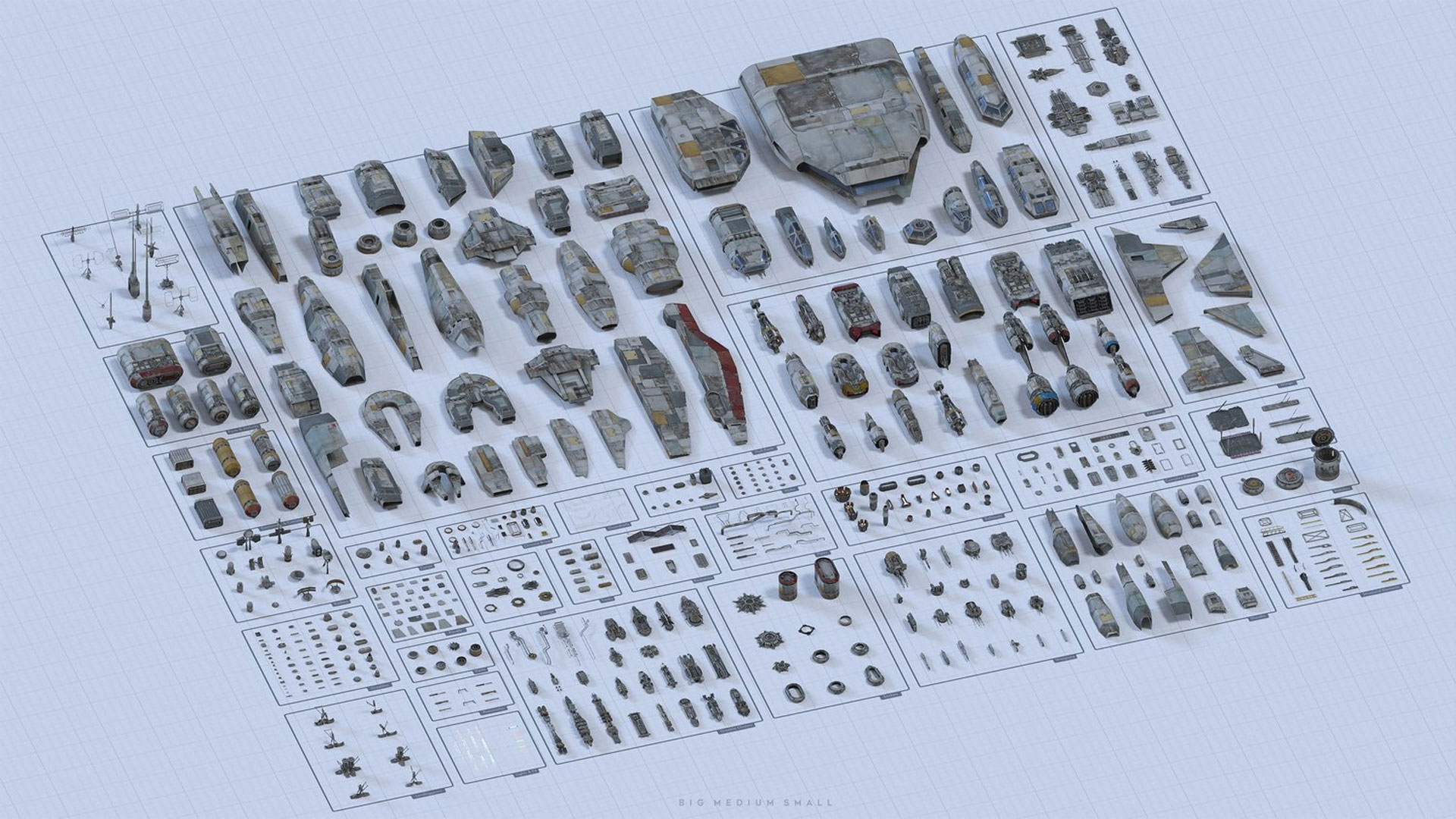 600组完整宇宙飞船星际舰队与相关人员3D模型合集YC328