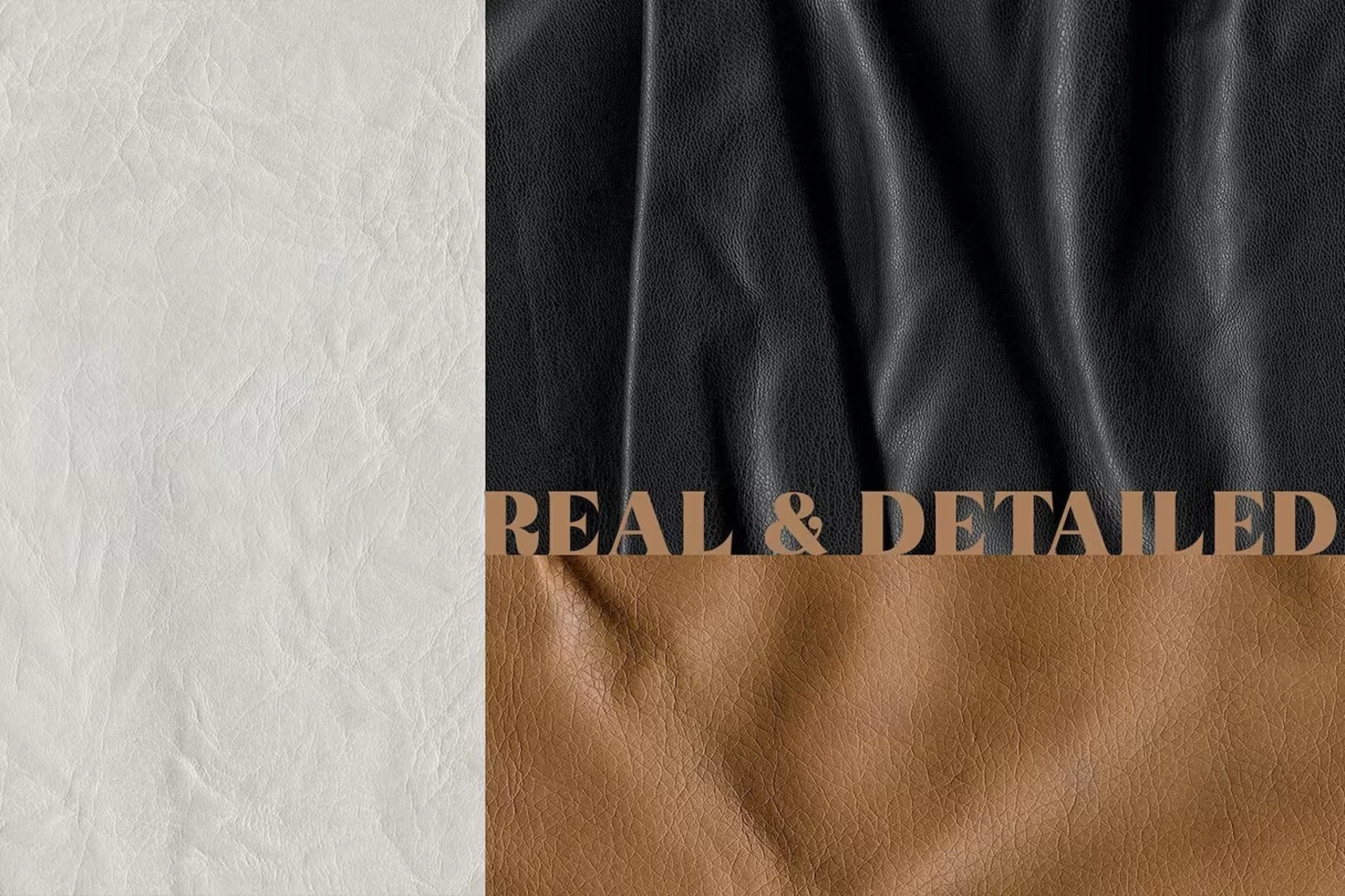 44款高清逼真皮革材质纹理背景素材Natural & Vegan Leather TexturesYC332