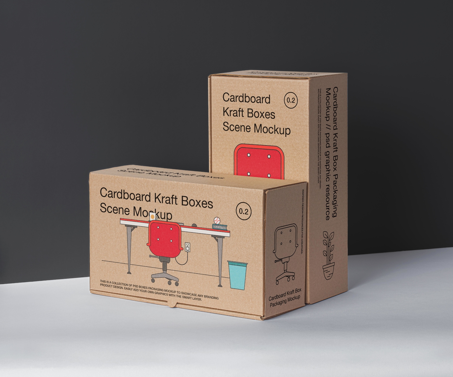25款质感包装盒纸盒PSD样机合集YC352
